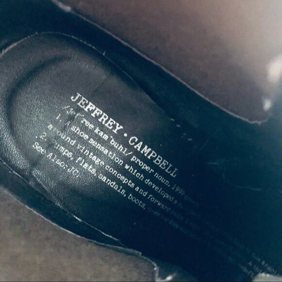 Anthro Jeffrey Campbell Women's 6 Leather Boho Bootie Brown - Picture 9 of 14